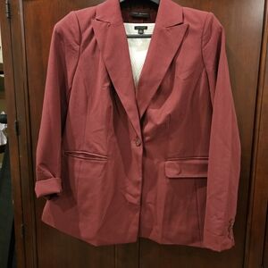 Elegant Burgundy Blazer